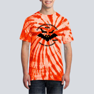 Adult Tie-Dye T-Shirt - Fall Holidays - Bats Thumbnail