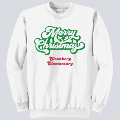 Adult Crewneck - Winter Holidays - Merry Christmas - Green & Red Thumbnail