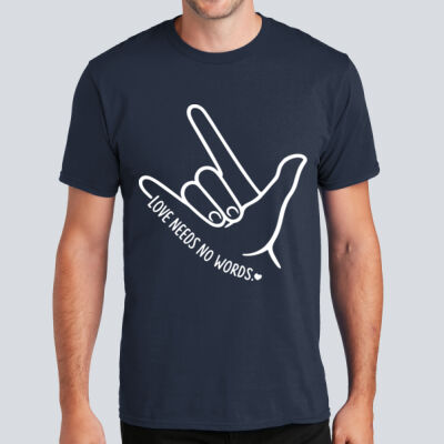 Adult T-Shirt - Autism Awareness - Love Needs No Words Thumbnail