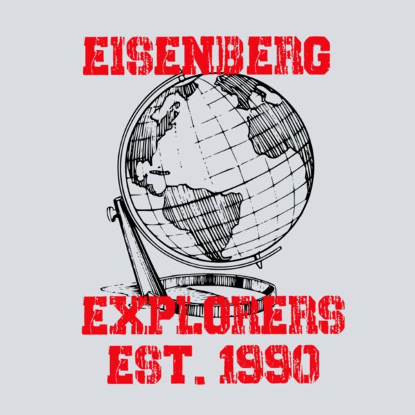 Distressed Red - Black Globe Thumbnail